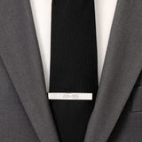 Engravable Rope Border Round Cufflinks and Tie Bar Gift Set - Cufflinks.com - Flyclothing LLC