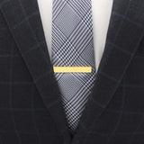 Engravable Rectangle Gold Cufflinks and Tie Bar Gift Set - Cufflinks.com - Flyclothing LLC