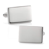 Engravable Rectangle Cufflinks and Tie Bar Gift Set - Cufflinks.com - Flyclothing LLC