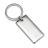 Rectangle Engravable Stainless Steel Key Chain - Cufflinks.com - Flyclothing LLC