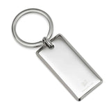 Rectangle Engravable Stainless Steel Key Chain - Cufflinks.com - Flyclothing LLC