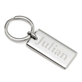 Rectangle Engravable Stainless Steel Key Chain - Cufflinks.com - Flyclothing LLC