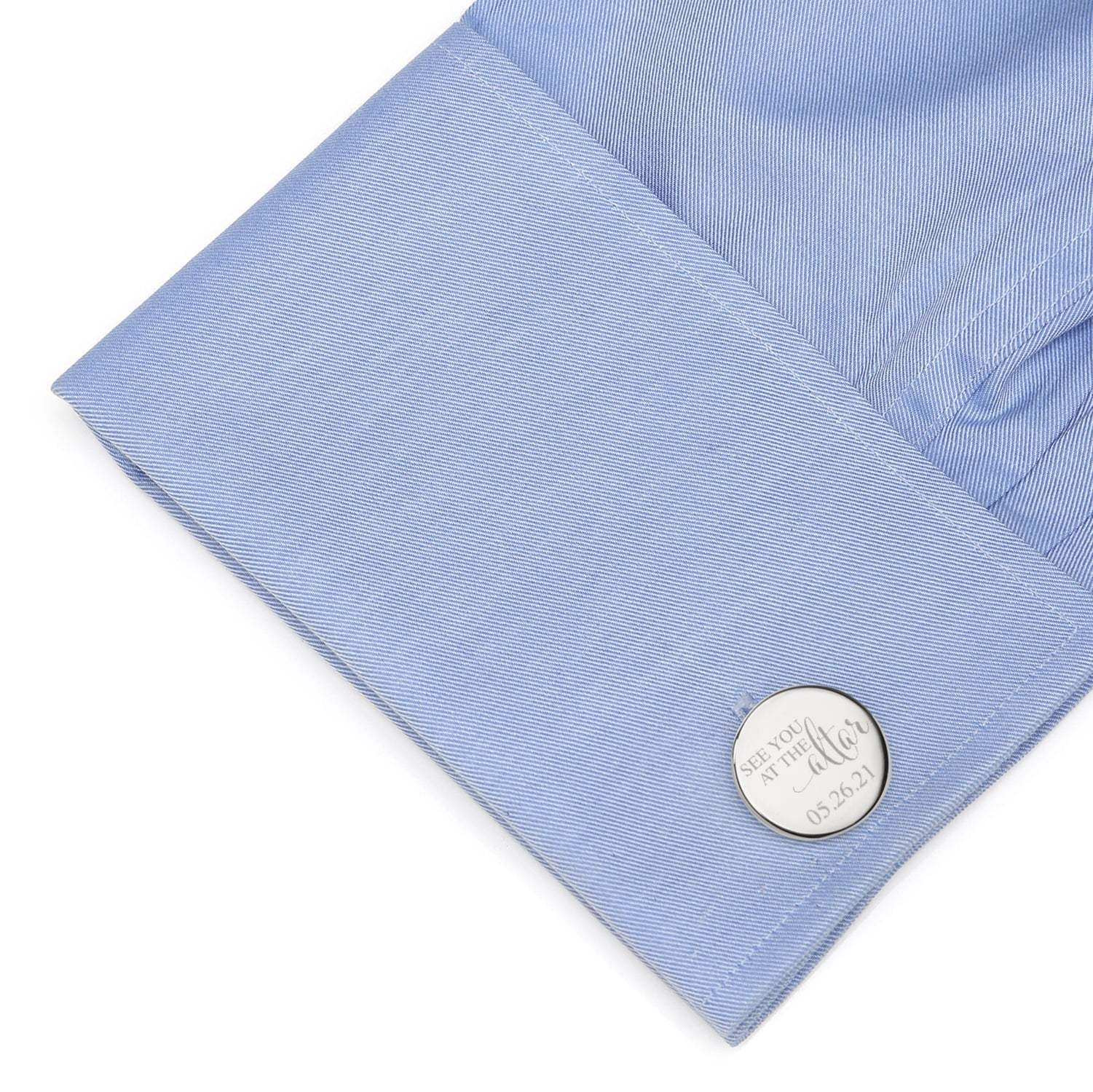 See You at the Altar Custom Photo Cufflinks - Cufflinks.com - Flyclothing LLC