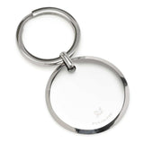 Round Engravable Stainless Steel Key Chain - Cufflinks.com - Flyclothing LLC