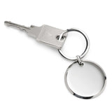 Round Engravable Stainless Steel Key Chain - Cufflinks.com - Flyclothing LLC