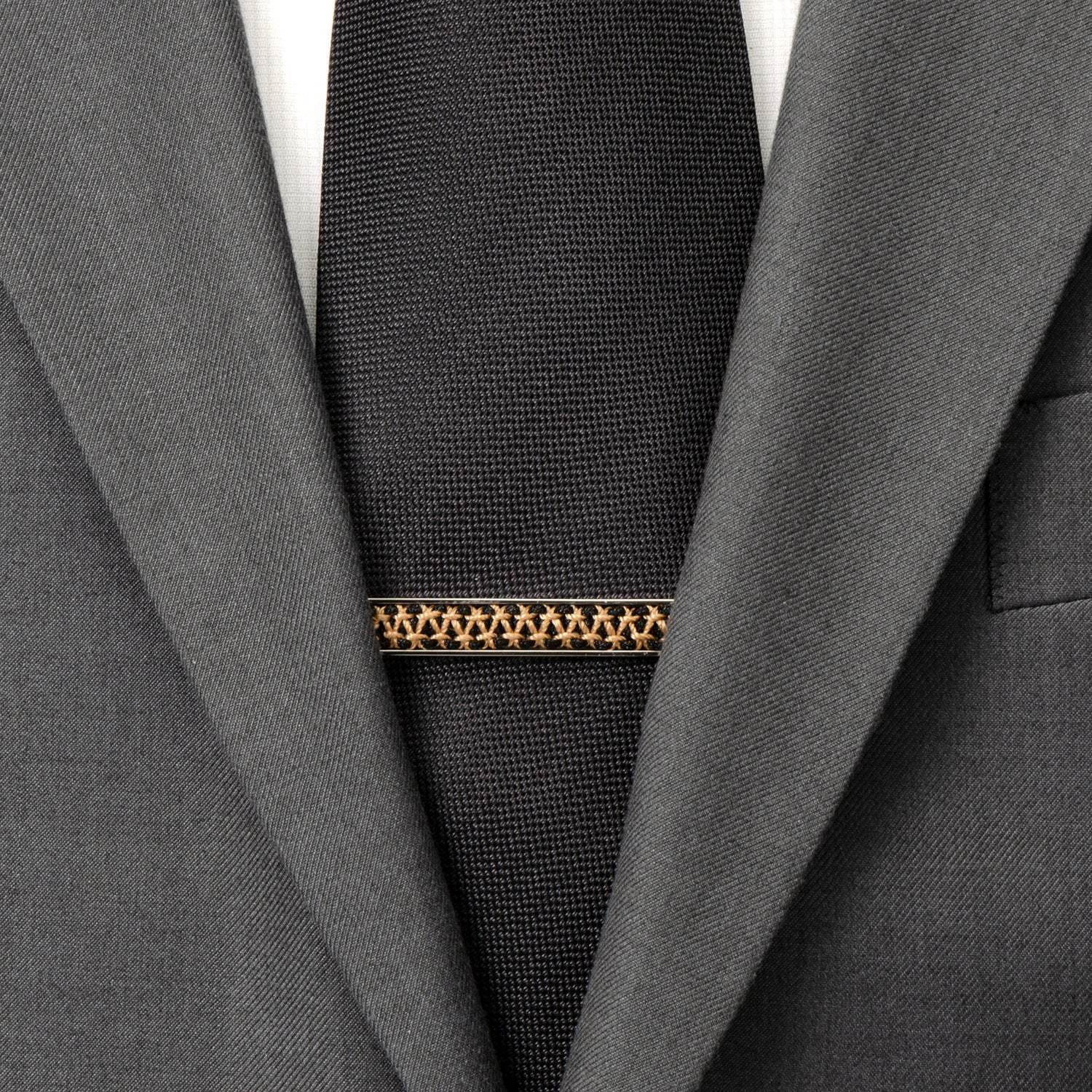Stainless Steel Rope Twist Silver Tie Clip - Cufflinks.com - Flyclothing LLC