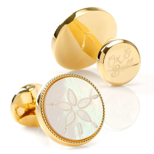 Sand Dollar Cufflinks - Cufflinks.com - Flyclothing LLC