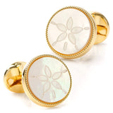 Sand Dollar Cufflinks - Cufflinks.com - Flyclothing LLC