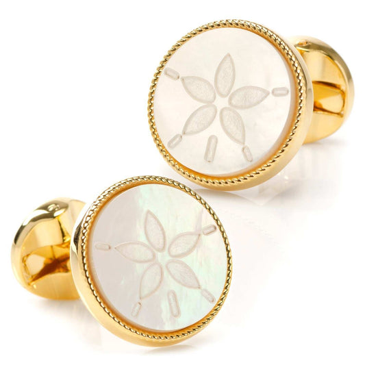 Sand Dollar Cufflinks - Cufflinks.com - Flyclothing LLC