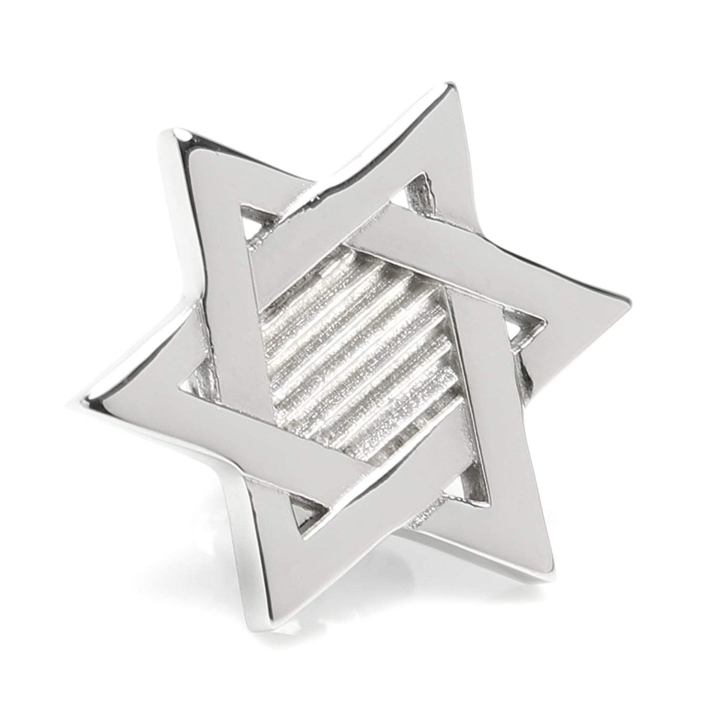 Star of David Stainless Steel Lapel Pin - Cufflinks.com - Flyclothing LLC