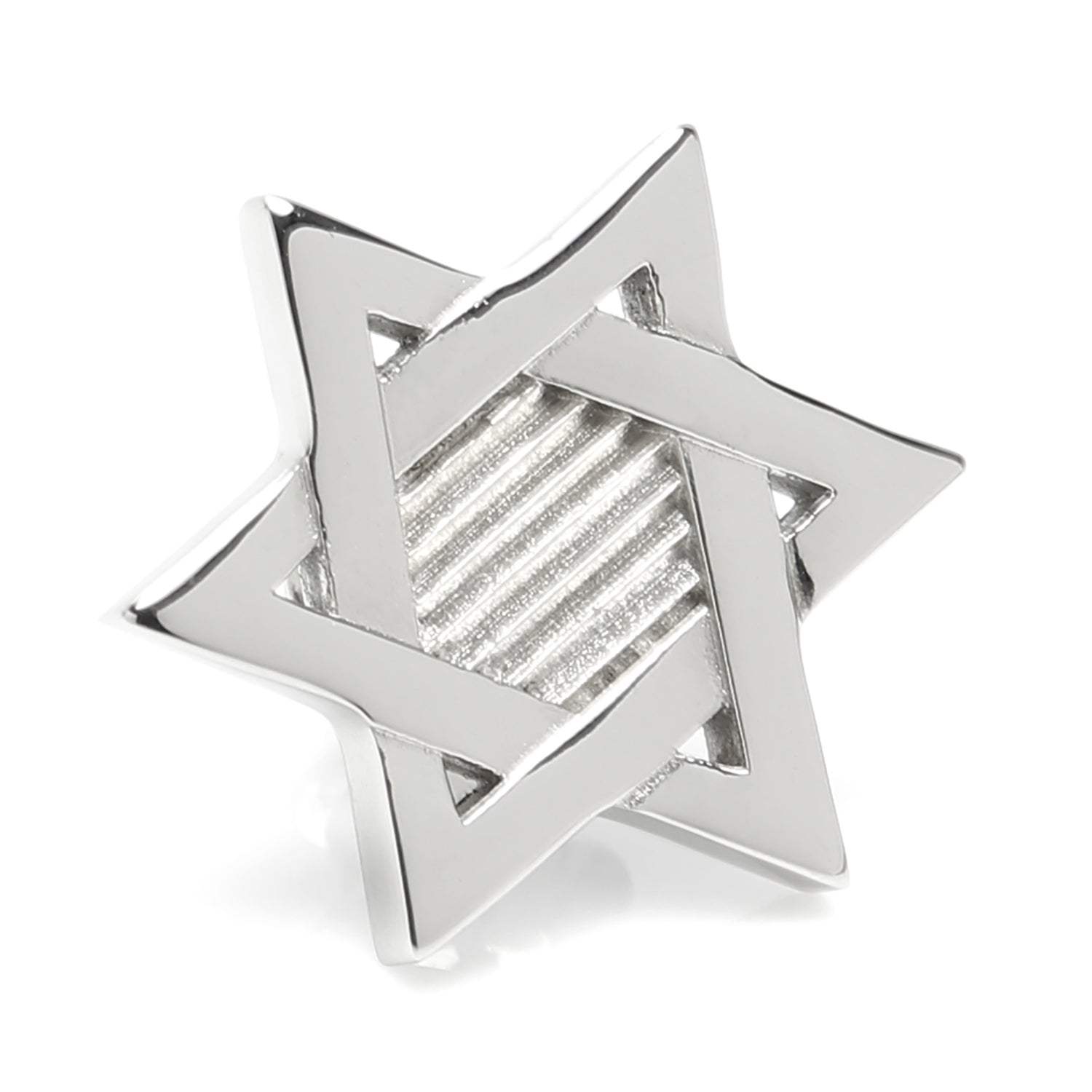 Star of David Stainless Steel Lapel Pin - Cufflinks.com - Flyclothing LLC