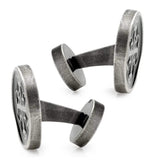 Shipwreck Cross Coin Antique Silver Cufflinks - Cufflinks.com - Flyclothing LLC