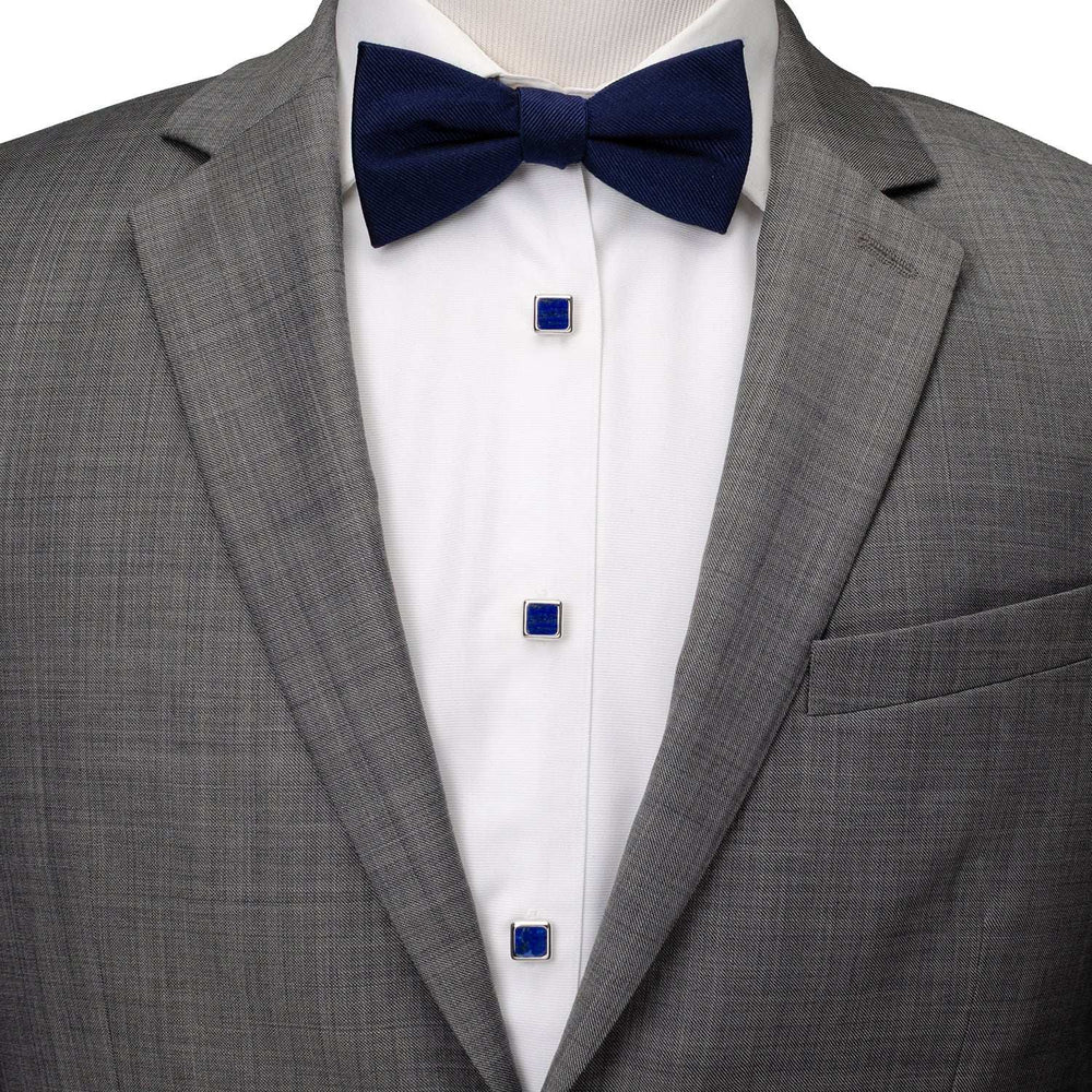 Sterling Silver and Lapis JFK Presidential Studs - Cufflinks.com - Flyclothing LLC