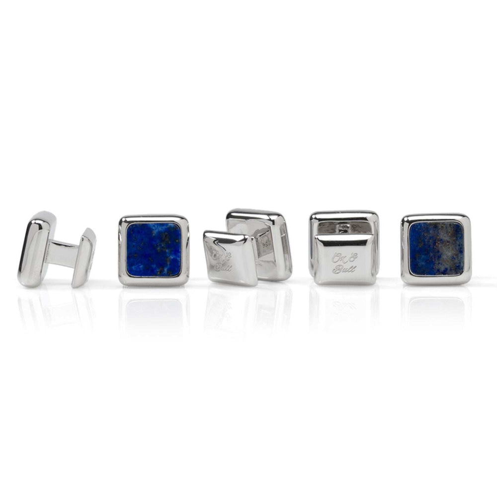 Sterling Silver and Lapis JFK Presidential Studs - Cufflinks.com - Flyclothing LLC