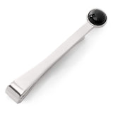 Silver and Onyx Tie Bar - Cufflinks.com - Flyclothing LLC