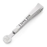 Silver and Onyx Tie Bar - Cufflinks.com - Flyclothing LLC