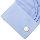 Sterling Mosaic Mother of Pearl Cufflinks - Cufflinks.com - Flyclothing LLC