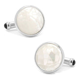 Sterling Mosaic Mother of Pearl Cufflinks - Cufflinks.com - Flyclothing LLC