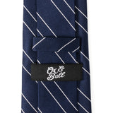 Classic Navy Stripe Men's Tie - Cufflinks.com - Flyclothing LLC