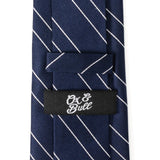 Classic Navy Stripe Men's Tie - Cufflinks.com - Flyclothing LLC