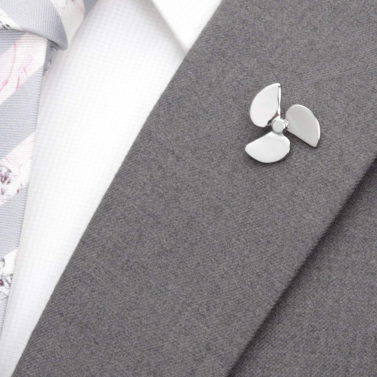 Boat Propeller 3D Lapel Pin - Cufflinks.com - Flyclothing LLC