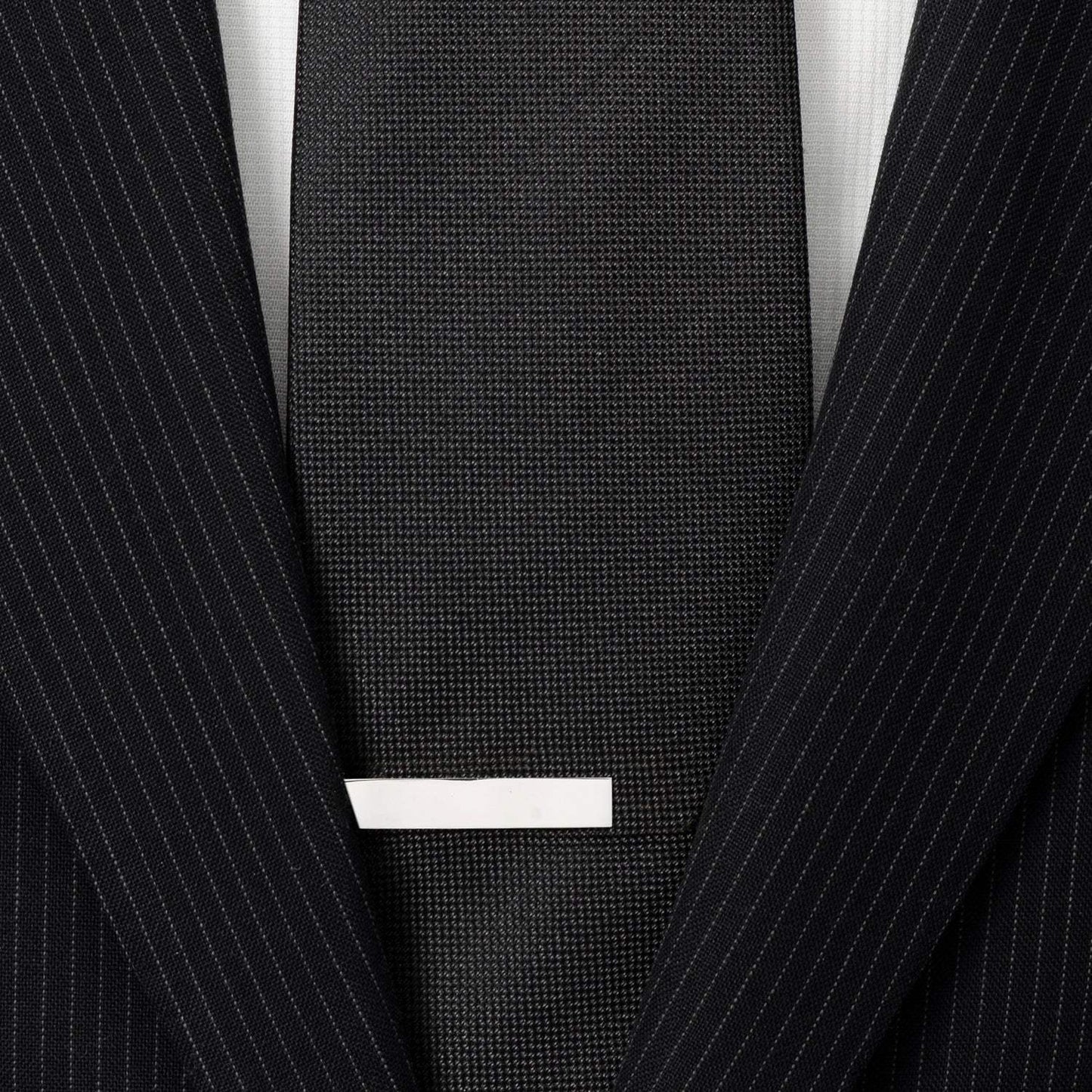 Short Stainless Steel Engravable Tie Bar - Cufflinks.com - Flyclothing LLC