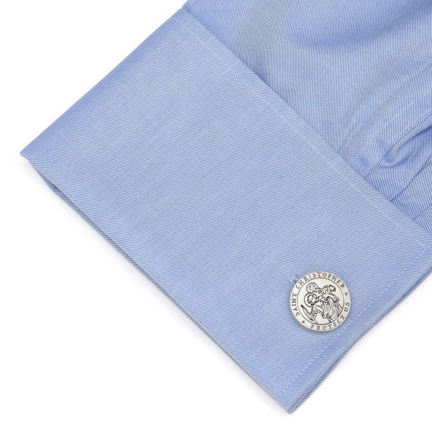 St. Christopher Amulet Cufflinks - Cufflinks.com - Flyclothing LLC