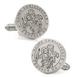 St. Christopher Amulet Cufflinks - Cufflinks.com - Flyclothing LLC