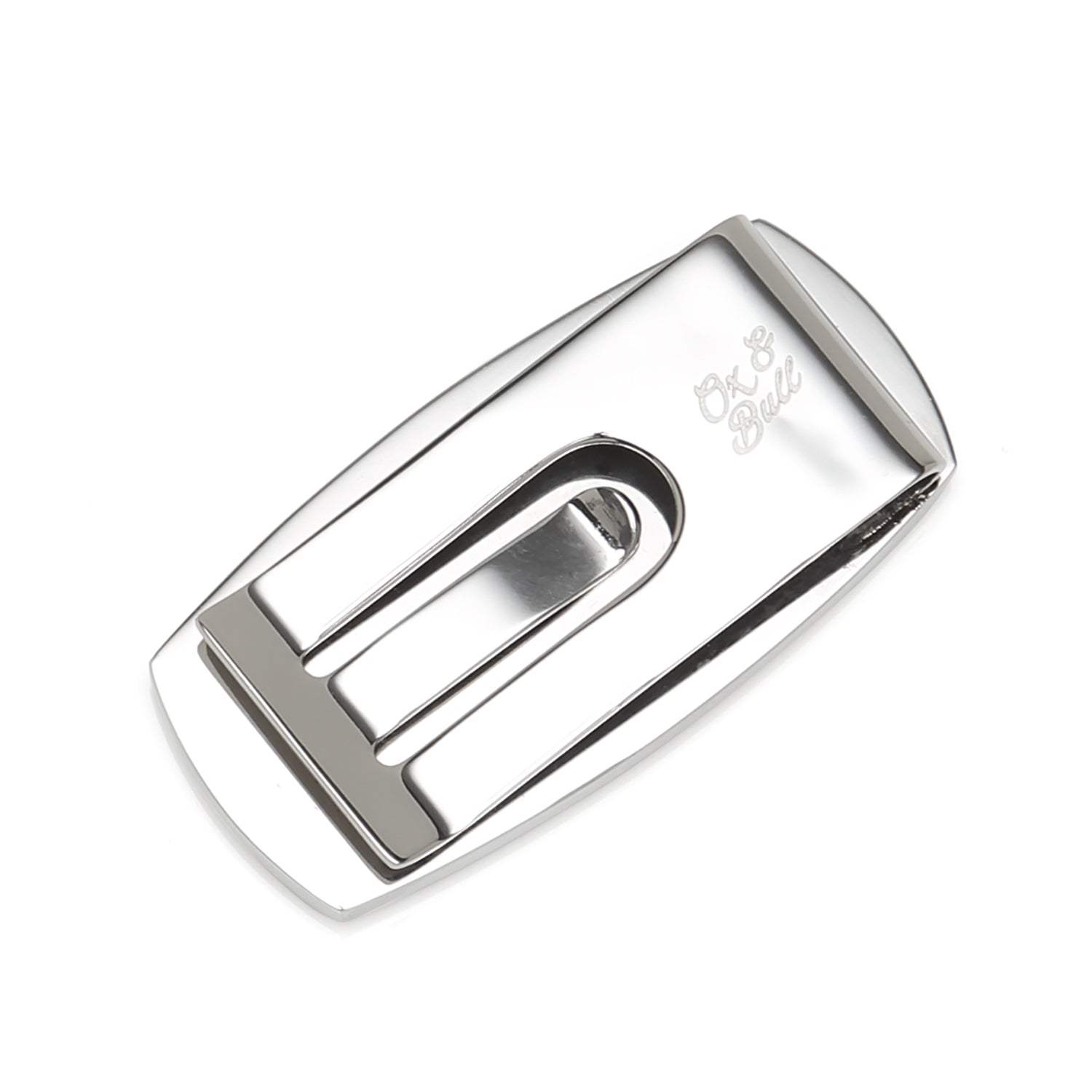 Stainless Steel Inlaid Black Carbon Fiber Money Clip - Cufflinks.com - Flyclothing LLC