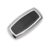 Stainless Steel Inlaid Black Carbon Fiber Money Clip - Cufflinks.com - Flyclothing LLC
