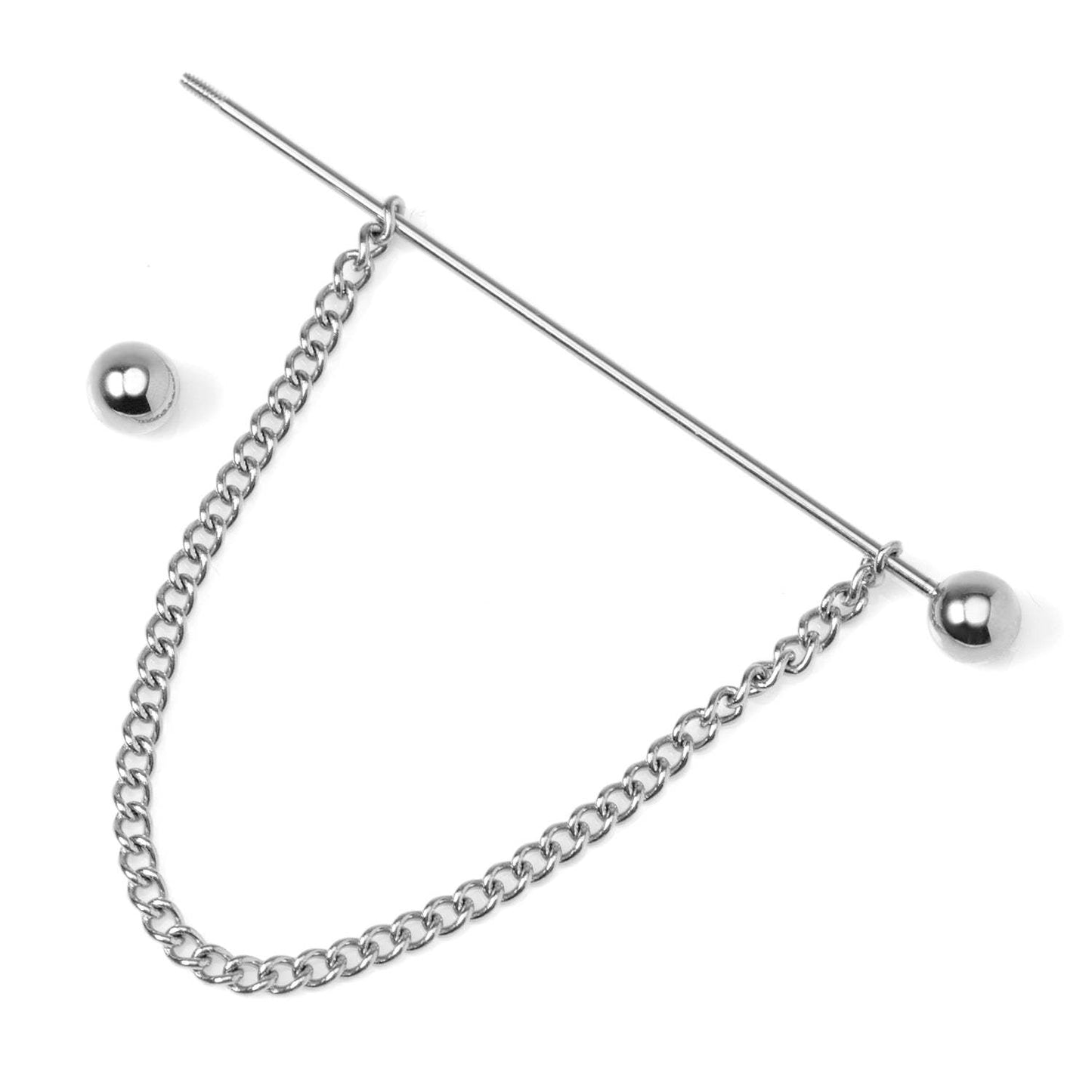 Stainless Steel Chain Collar Bar - Cufflinks.com - Flyclothing LLC