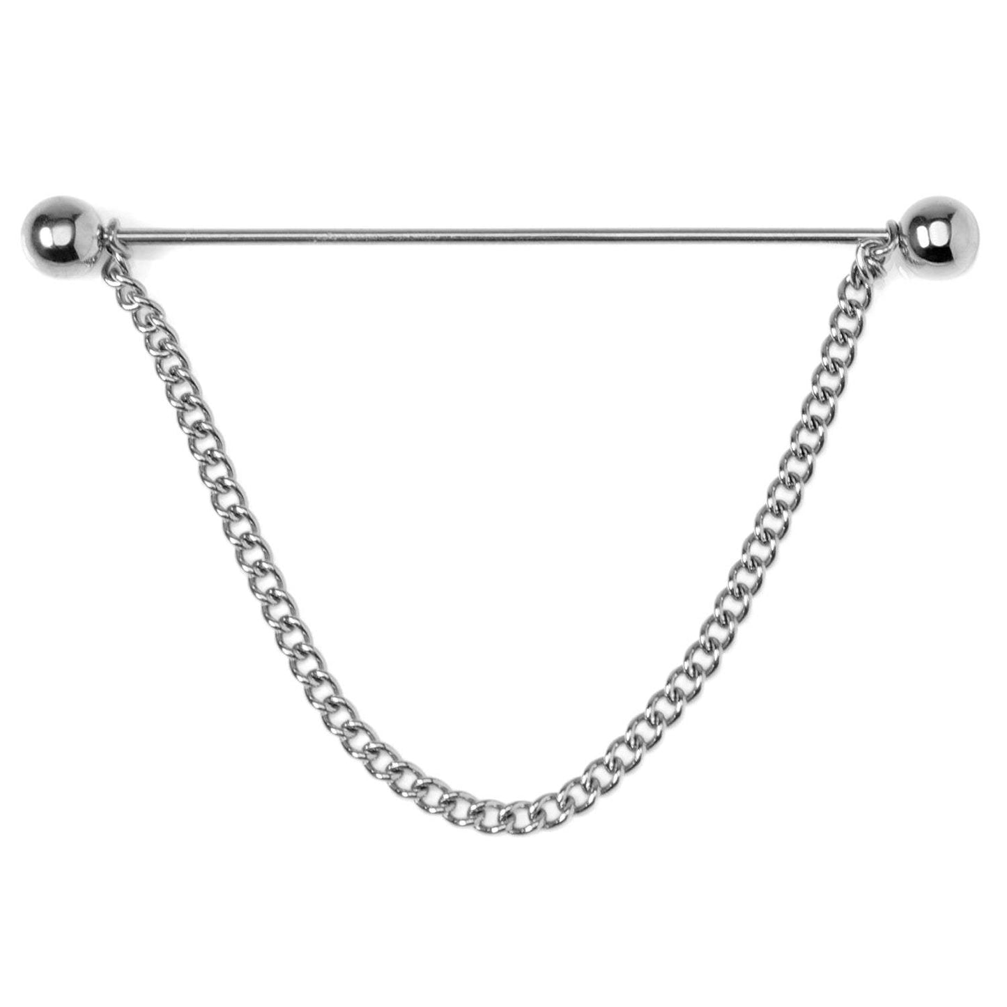 Stainless Steel Chain Collar Bar - Cufflinks.com - Flyclothing LLC