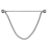 Stainless Steel Chain Collar Bar - Cufflinks.com - Flyclothing LLC