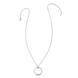 Stainless Steel Engravable Round Rope Edge Pendant Women's Box Chain Necklace - Cufflinks.com - Flyclothing LLC