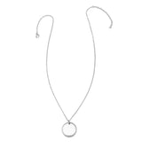 Stainless Steel Engravable Round Rope Edge Pendant Women's Box Chain Necklace - Cufflinks.com - Flyclothing LLC