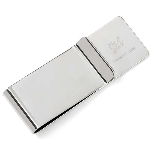 Stainless Steel Engravable Money Clip - Cufflinks.com - Flyclothing LLC