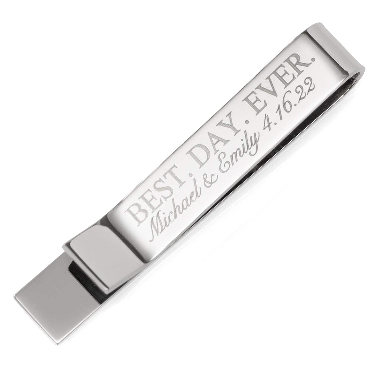 Best Day Ever Engravable Tie Bar - Cufflinks.com - Flyclothing LLC