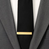 Wedding Title Engravable Gold Tie Bar