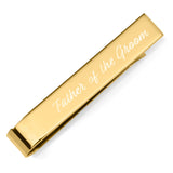 Wedding Title Engravable Gold Tie Bar - Cufflinks.com - Flyclothing LLC