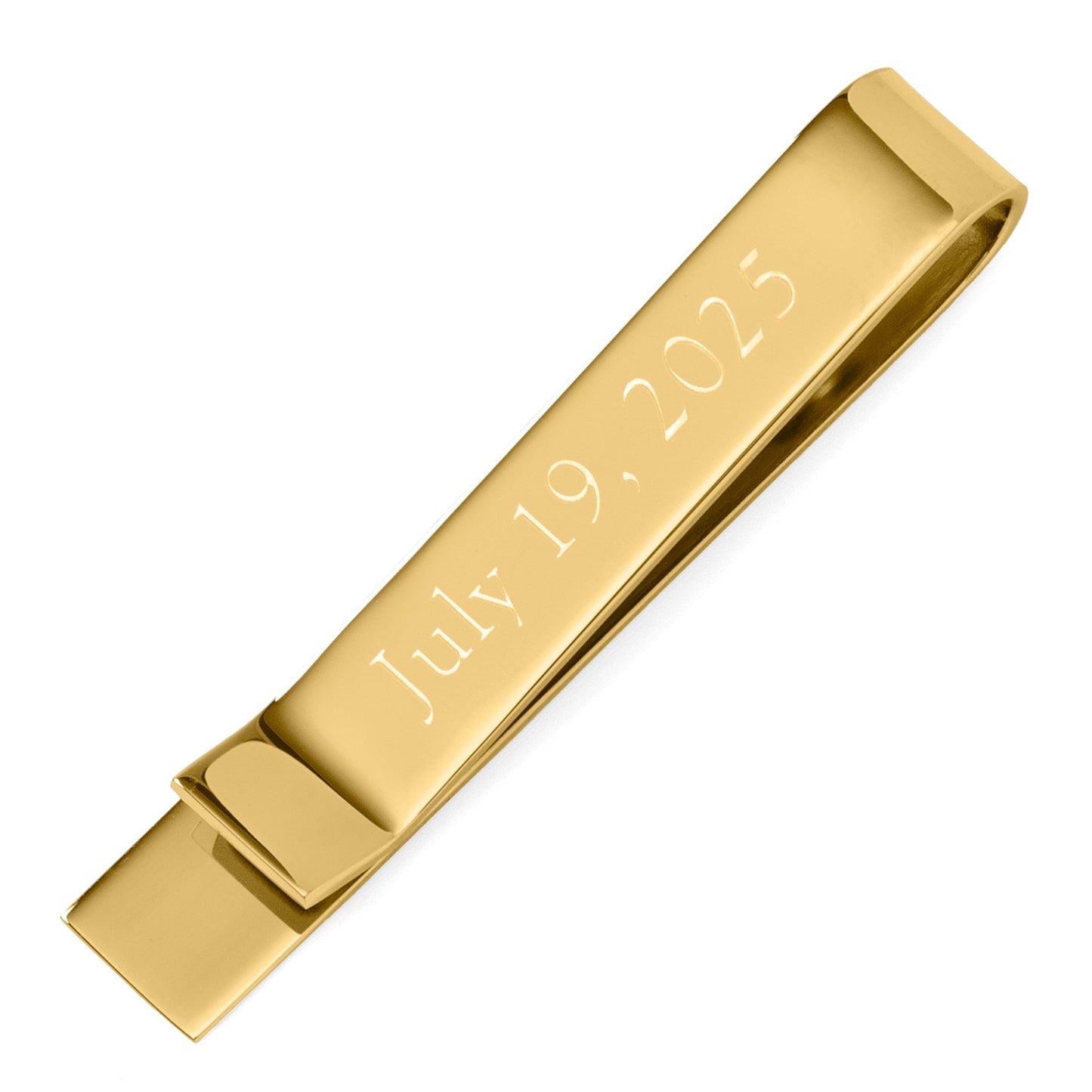 Wedding Title Engravable Gold Tie Bar - Cufflinks.com - Flyclothing LLC