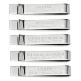 Wedding Party Engravable Tie Bar - Cufflinks.com - Flyclothing LLC