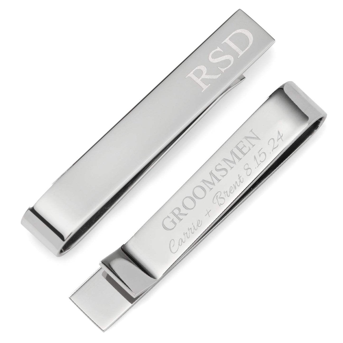 Wedding Party Engravable Tie Bar - Cufflinks.com - Flyclothing LLC