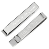 Wedding Title Engravable Tie Bar