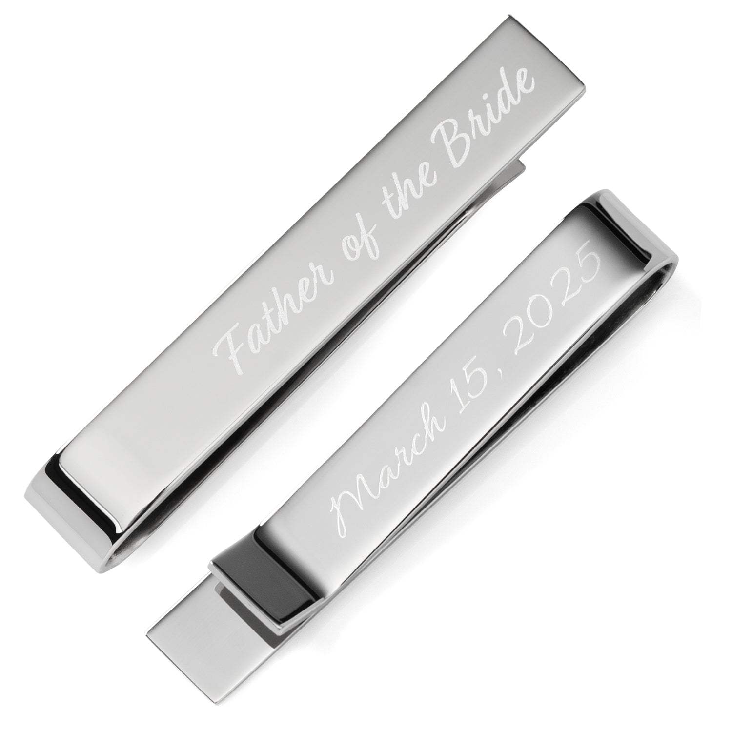 Wedding Title Engravable Tie Bar - Cufflinks.com - Flyclothing LLC