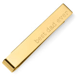 Best Dad Ever Gold Engravable Tie Bar - Cufflinks.com - Flyclothing LLC