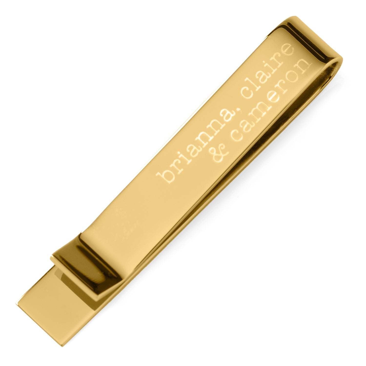Best Dad Ever Gold Engravable Tie Bar - Cufflinks.com - Flyclothing LLC