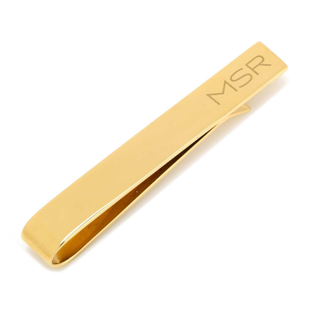 Gold Plated Stainless Steel Engravable Tie Bar - Cufflinks.com - Flyclothing LLC