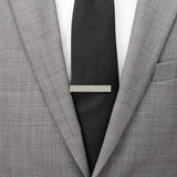 Stainless Steel Gunmetal Engravable Tie Clip - Cufflinks.com - Flyclothing LLC