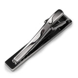 Stainless Steel Gunmetal Engravable Tie Clip - Cufflinks.com - Flyclothing LLC