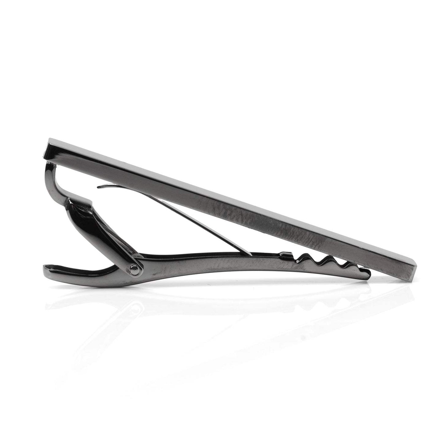 Stainless Steel Gunmetal Engravable Tie Clip - Cufflinks.com - Flyclothing LLC